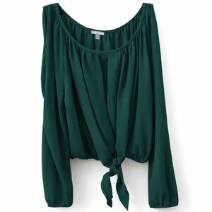 Charlotte Russe Green Crop Top Size Medium